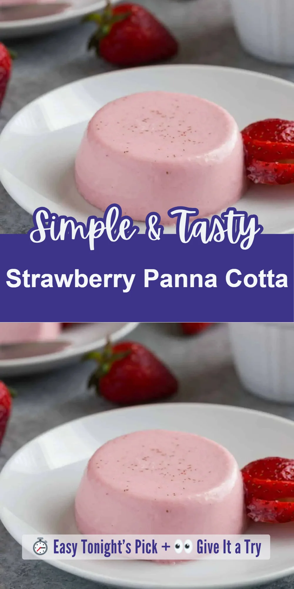 Strawberry Panna Cotta