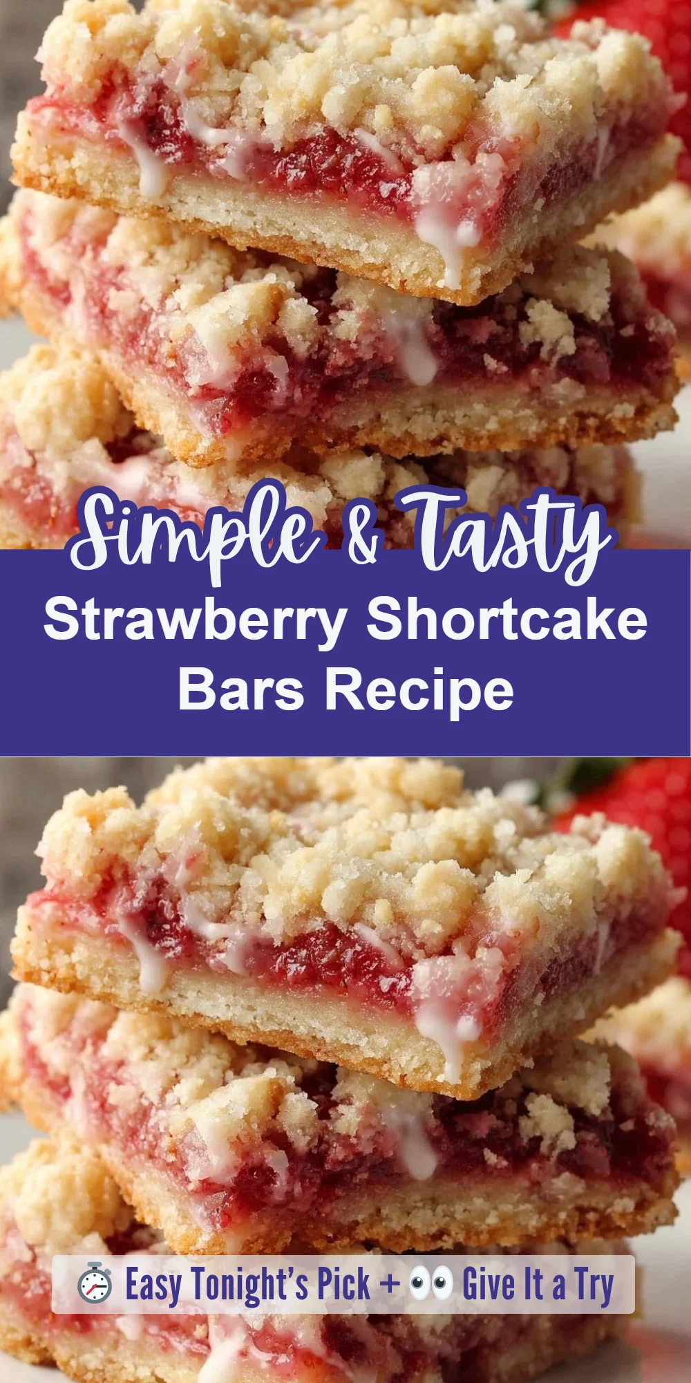 Strawberry Shortcake Bars Recipe