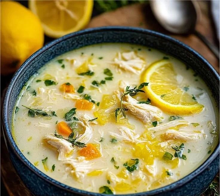 Avgolemono Lemon Chicken Soup