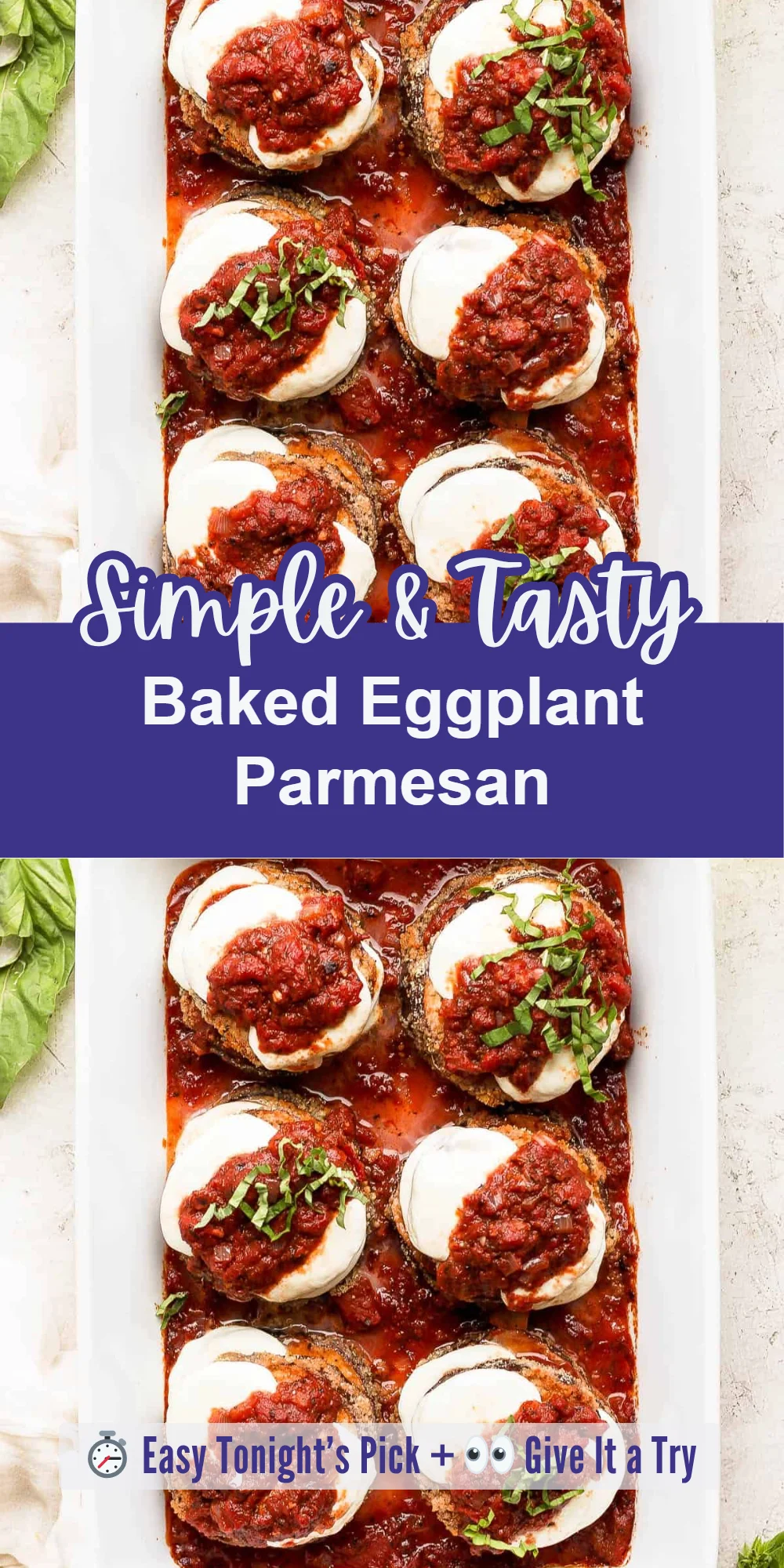 Baked Eggplant Parmesan