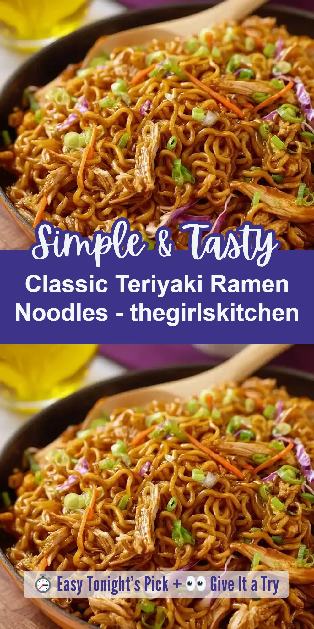 Classic Teriyaki Ramen Noodles - thegirlskitchen