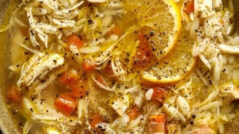 Crockpot Chicken Lemon Soup