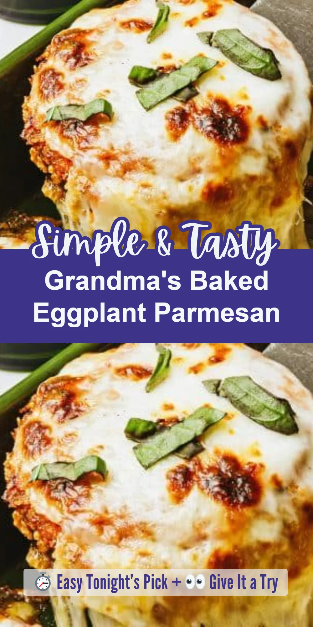 Grandma's Baked Eggplant Parmesan
