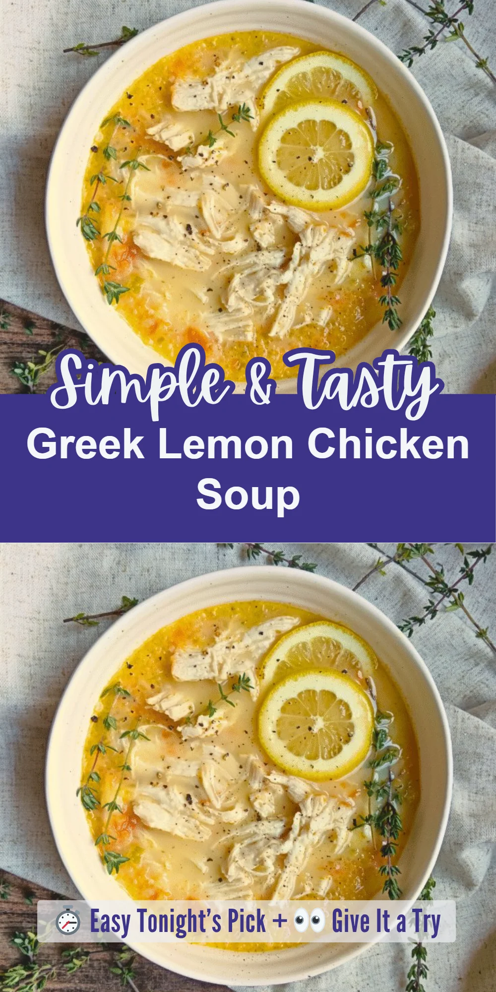 Greek Lemon Chicken Soup