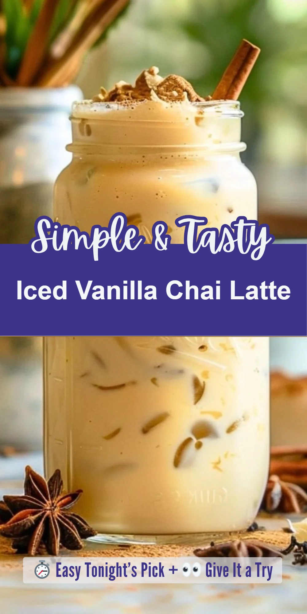Iced Vanilla Chai Latte