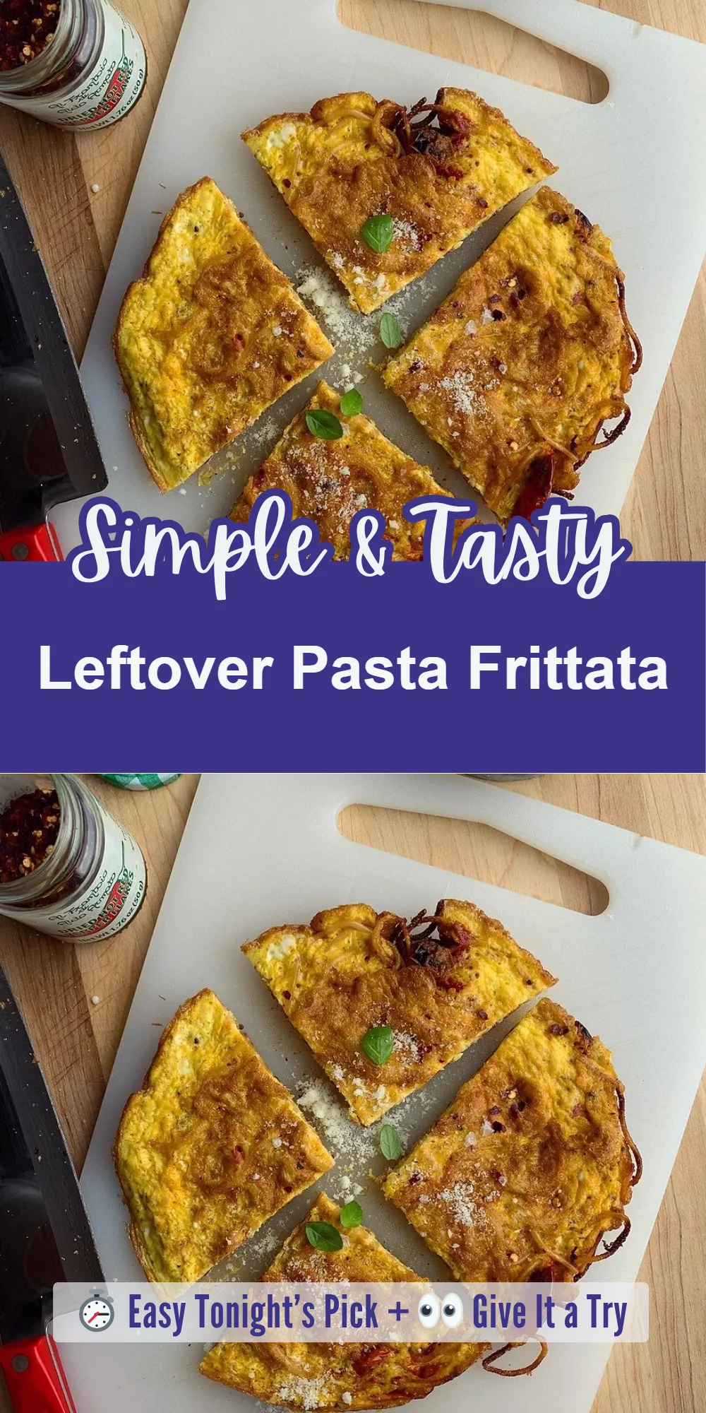 Leftover Pasta Frittata