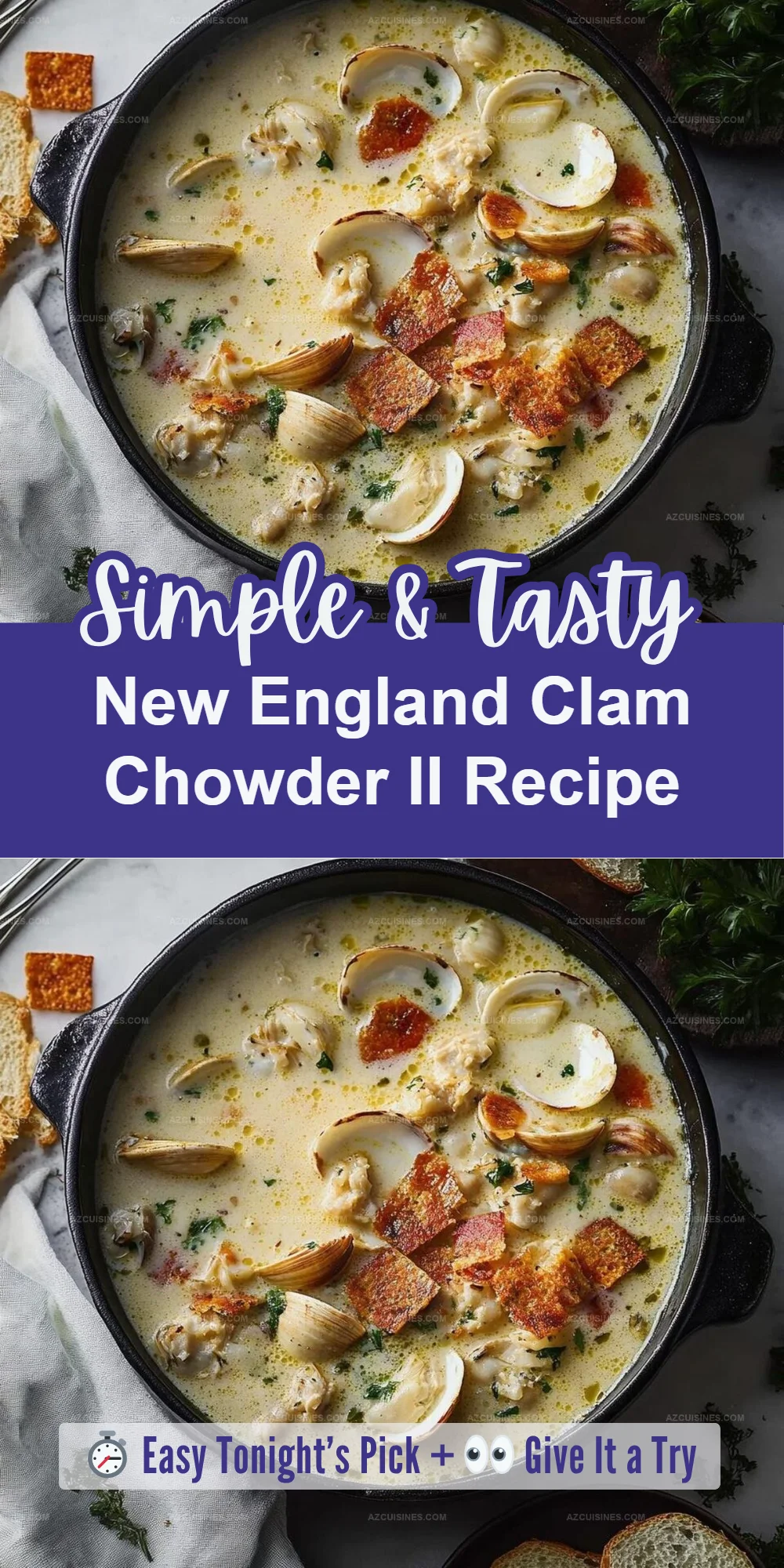 New England Clam Chowder II Recipe