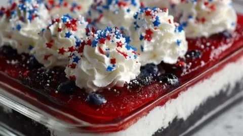 Red White and Blue Dessert Lasagna: The Ultimate No-Bake Patriotic Treat