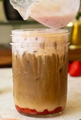 Strawberry cold foam topping for beverages and desserts